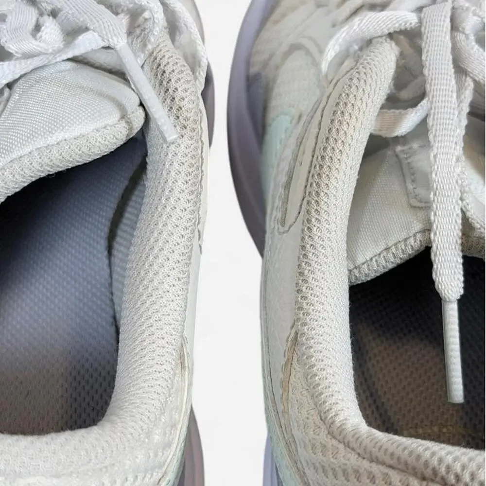 Nike Air Max Thea in white and light purple with mint green logo size 7.5